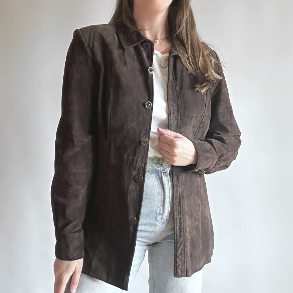 Vintage Brown Suede Jacket
